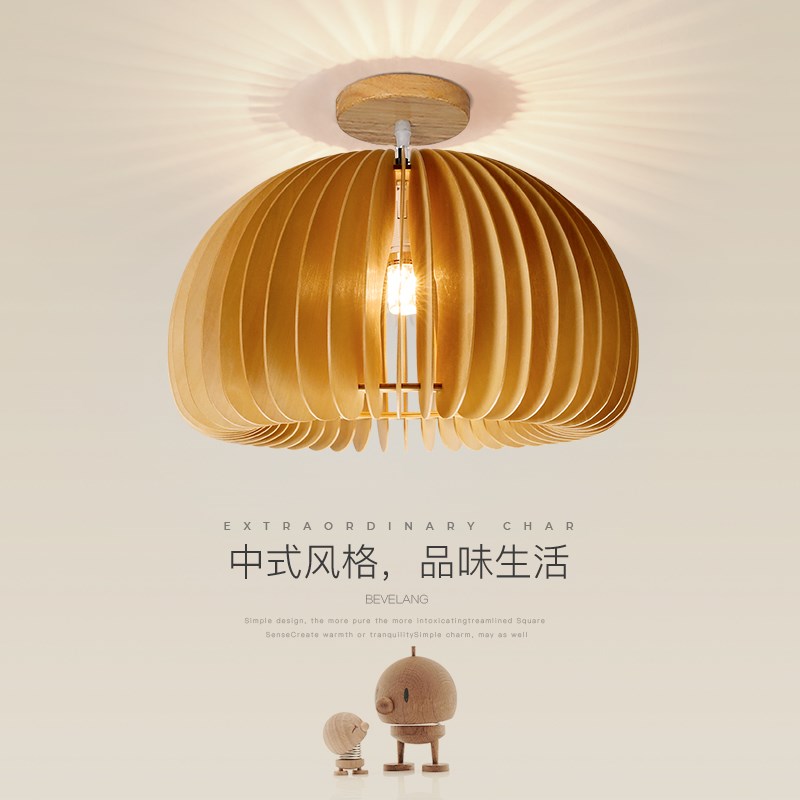 速发走廊中道灯日式复古民宿创意南瓜玄关台吸顶灯广木过山原东灯