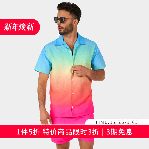 个性印花 西装也可以不正经