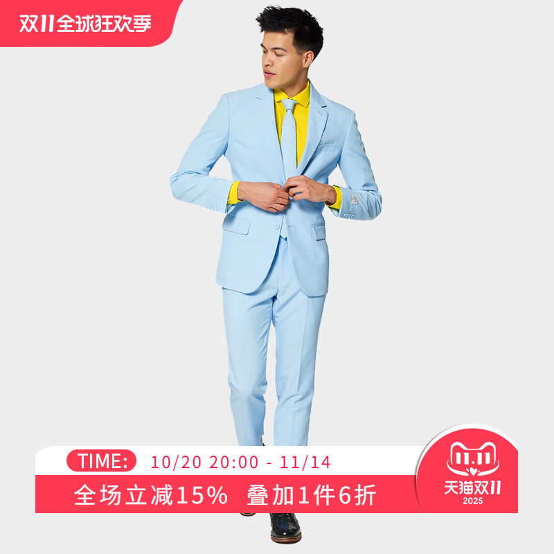 OPPOSUITS宴会纯色西服套装