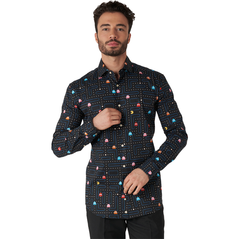 男士长袖印花衬衫OPPOSUITS