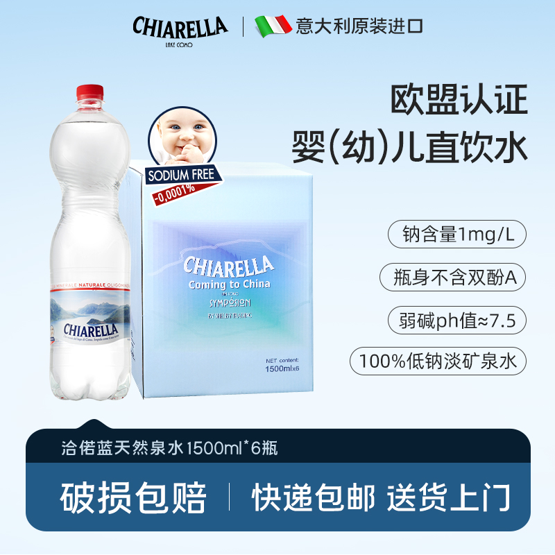 意大利进口高端洽偌蓝矿泉水