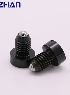 球头柱塞GN815盖型弹簧定位珠PBFH带头I一字槽螺纹锁销Z36波珠螺