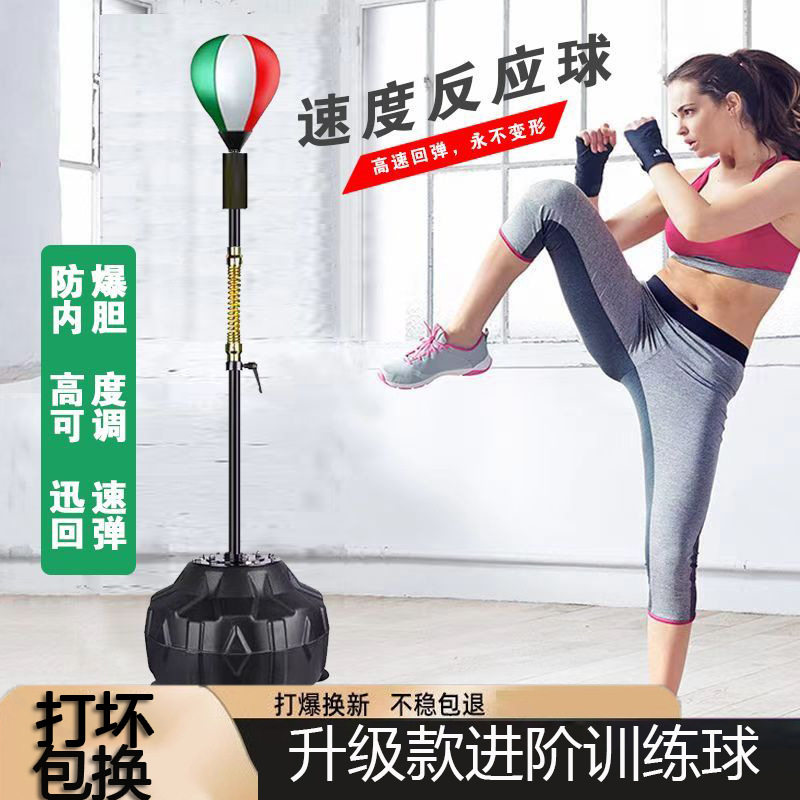 专业健身房武馆拳击速度球反应锻炼室内立式减压散打搏击沙袋靶子