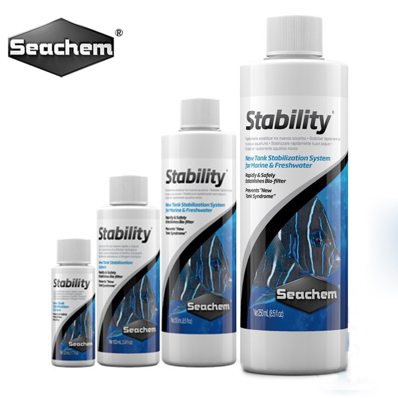 美国海化Seachem硝化细菌鱼缸用净水剂水质稳定净化水族消化活菌