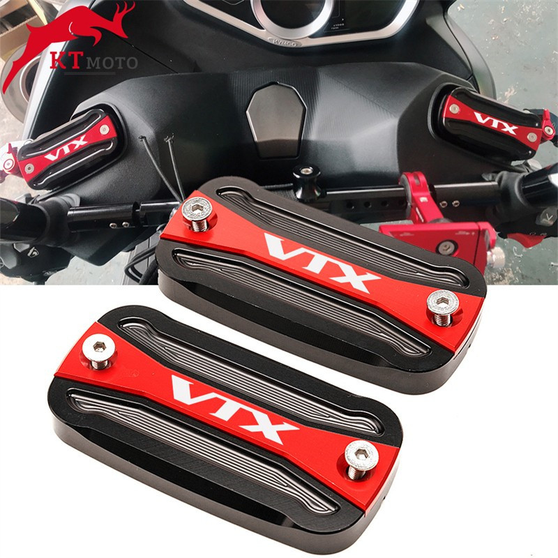 适用本田VTX1300 VTX1800改装铝合金前刹车左右上泵盖油壶杯盖