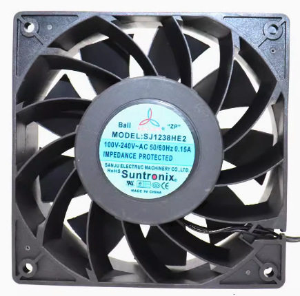SANJUN/三巨SJ1238HE2200-240V12038大风量电控箱散热风扇风机