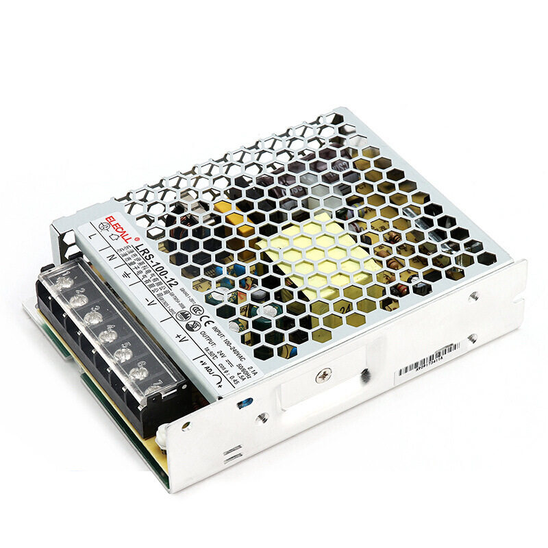伊莱科LRS-100-12开关电源220转DC12V直流稳压变压器8.5A100W
