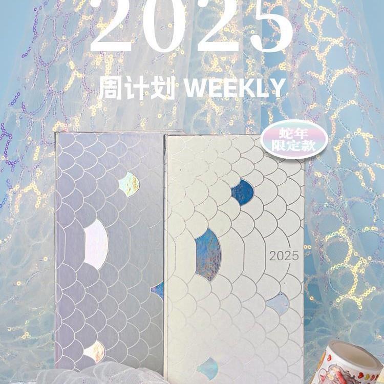 Kinbor2025蛇年全年周计划时间轴巴川纸week日程简效率方格手帐本