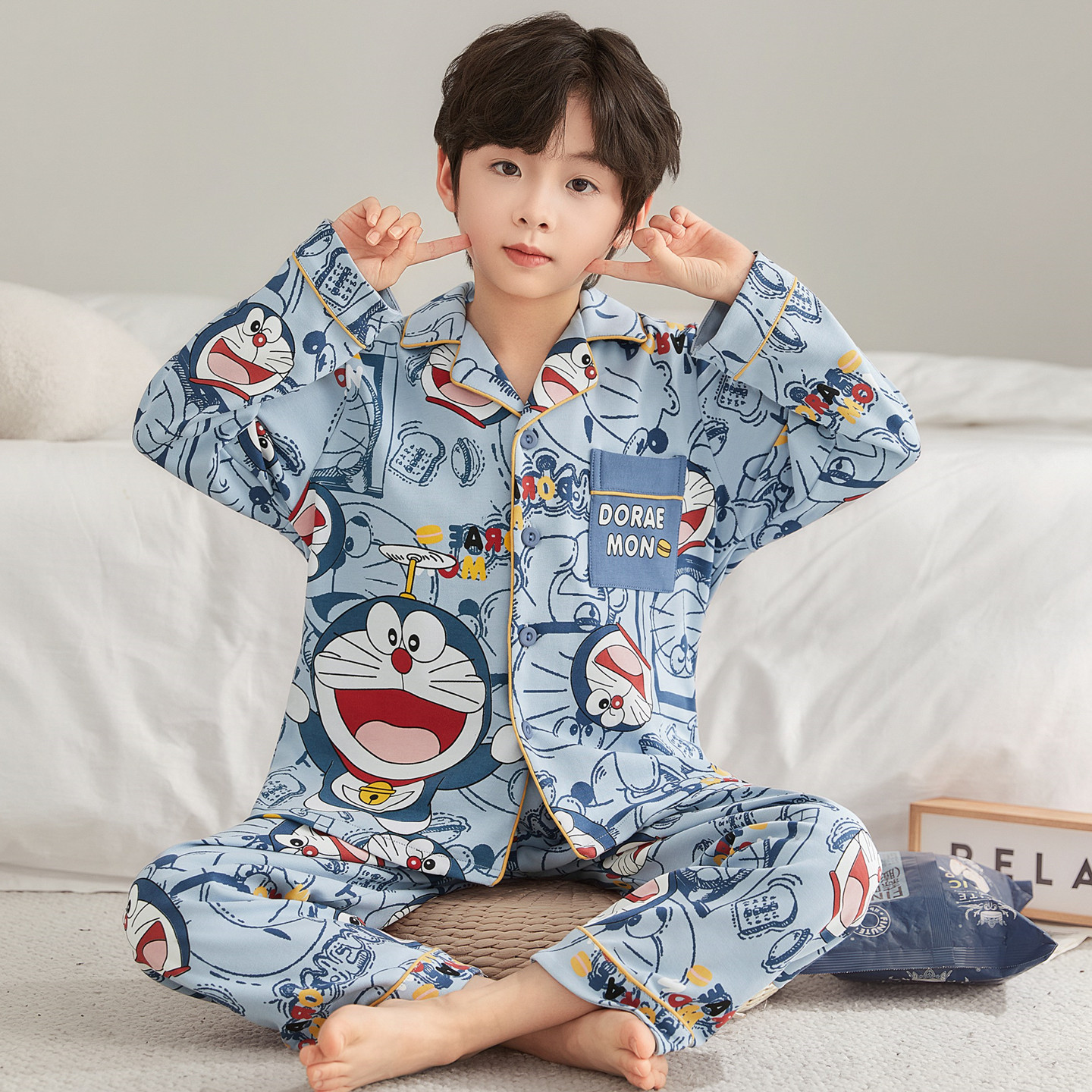 儿童睡衣男孩2025新款秋季纯棉
