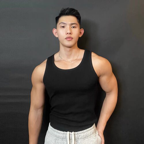 美式重磅健身运动粗螺纹硬汉背心