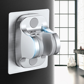 免打孔可调节花洒支架底座喷头挂座浴室淋浴器固定淋雨莲蓬墙