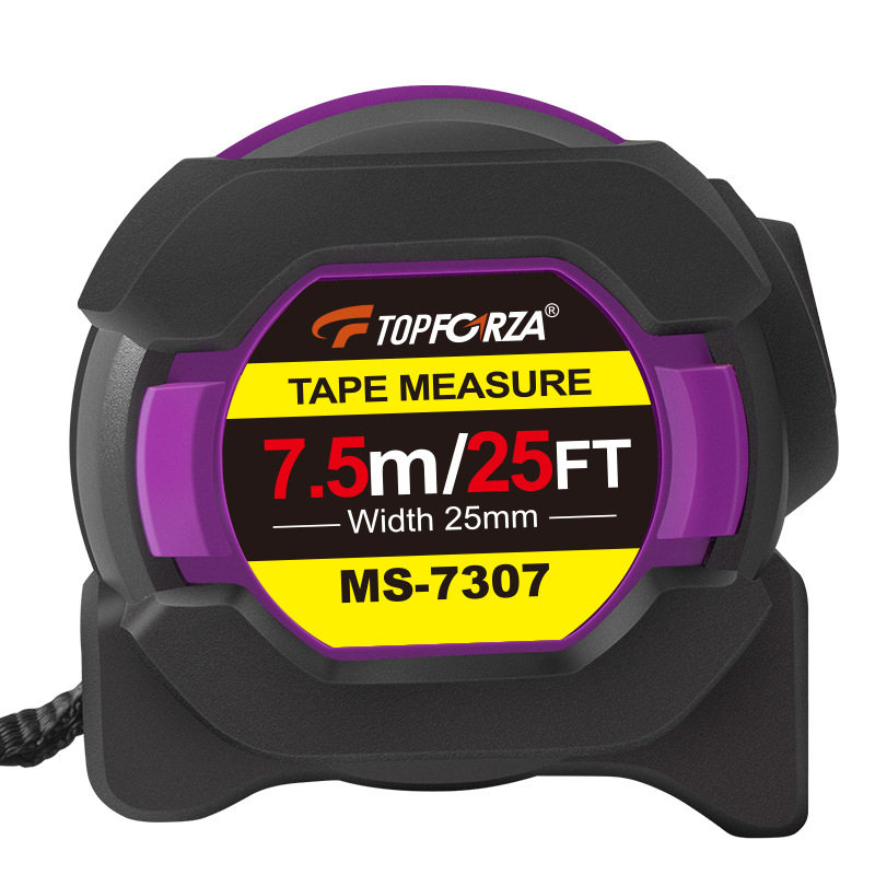 拓伏锐TOPFORZA卷尺7.5米自锁钢卷尺耐摔伸缩尺公英制7.5mx25mm