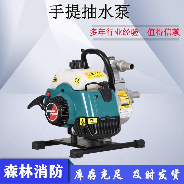 便携式手提QGZ25-30(1E40F-6A)汽油动力自吸水泵园林抽水泵