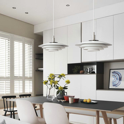 几乎丹麦北欧灯具现代简约设计师ph5轻奢飞碟餐厅灯吧台餐桌吊灯