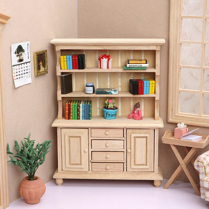 1:12娃娃屋dollhouse迷你家具模型摆件立式柜子素坯木质日式柜子,电子元器件市场,电线扎带/束线带,淘宝优惠券,粉丝福利购,淘宝优惠卷