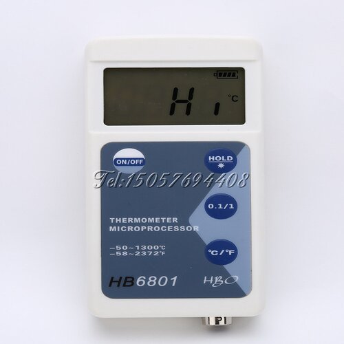 海宝仪器温度计HB-6801 -50℃～1300℃工业温度电子温度计