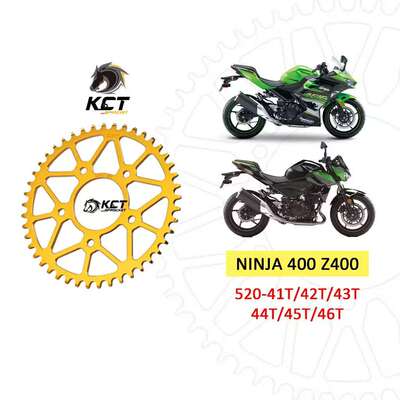 台湾KCT原装进口高性能牙盘适用川崎NINJA400铝合金后牙盘 KCT制