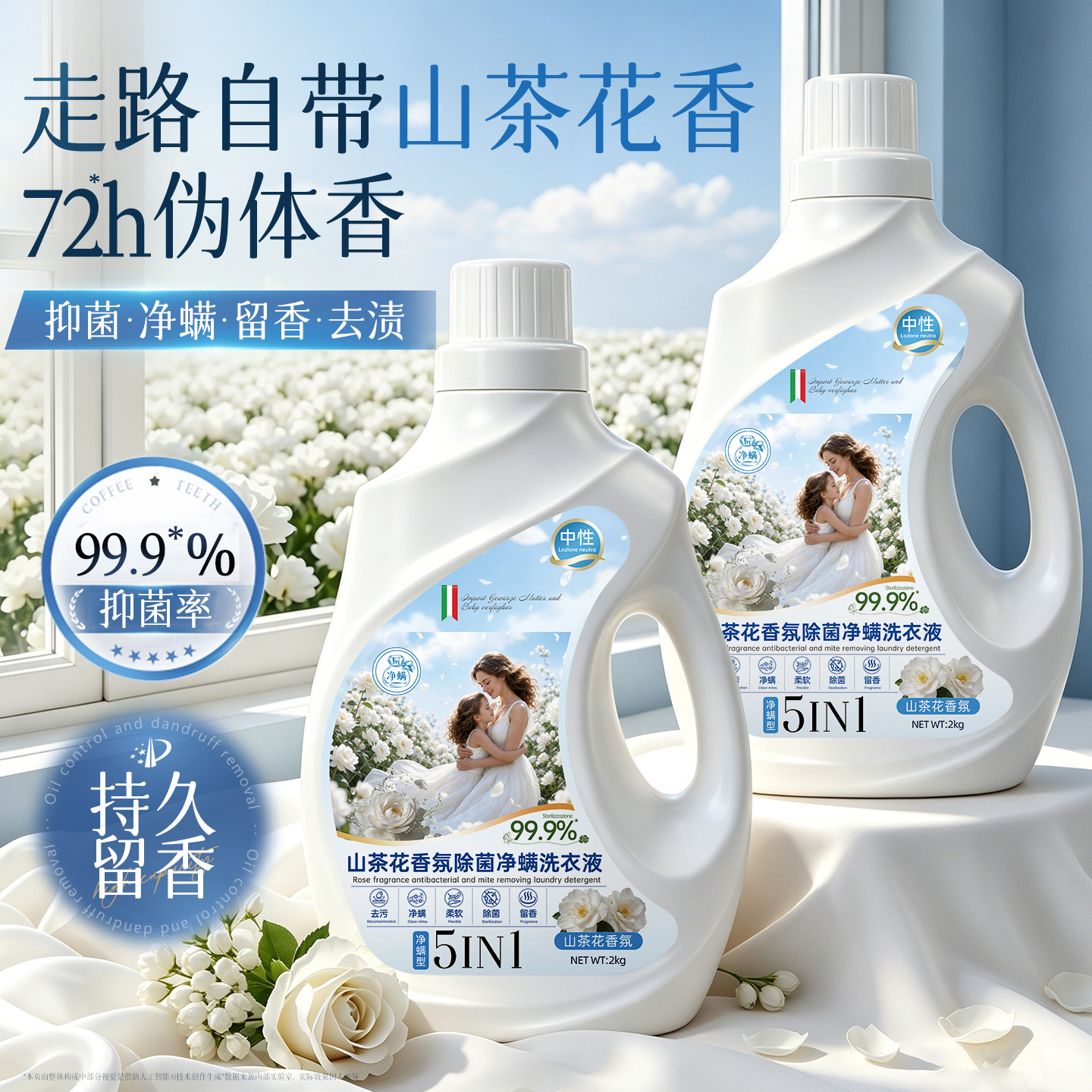 香氛大师特调丨72时久留香洗衣液图片
