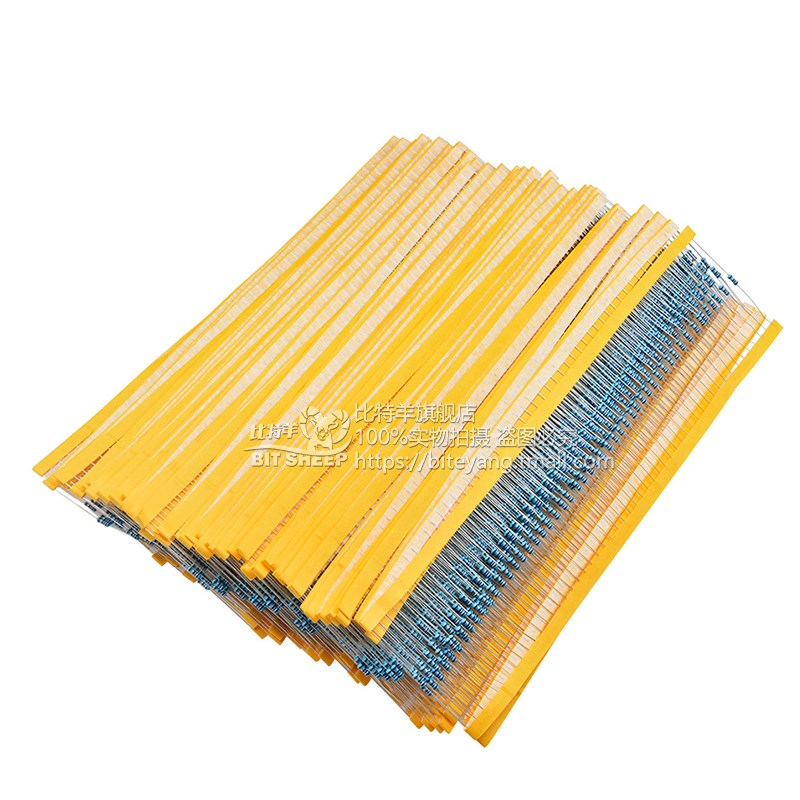 色环金属膜电阻器1/4W 0.25W 1%精度22K36K47K56K68SK100K180K欧