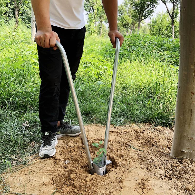 多功能栽苗神器移苗器打孔打洞移栽机农用地膜种植工具玉米移苗器