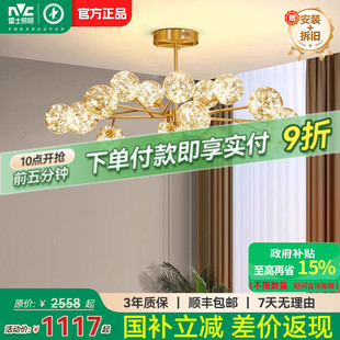 雷士照明全光谱护眼客厅吊灯满天星客厅主灯卧室灯中山灯具萤光