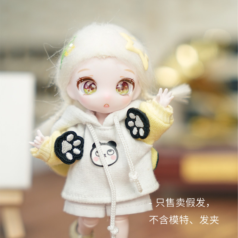 速发ob11娃成假发用品编狗假发小8分手改毛修发bjd弹性发套GSC洋
