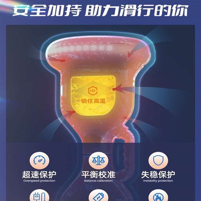 速发德新款电动平年车儿童智-12双轮自成扭衡通用6能扭车体国感平