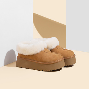 2025新款塔茨特雪地靴女冬季厚底增高棉鞋加绒加厚保暖防滑桑坡村