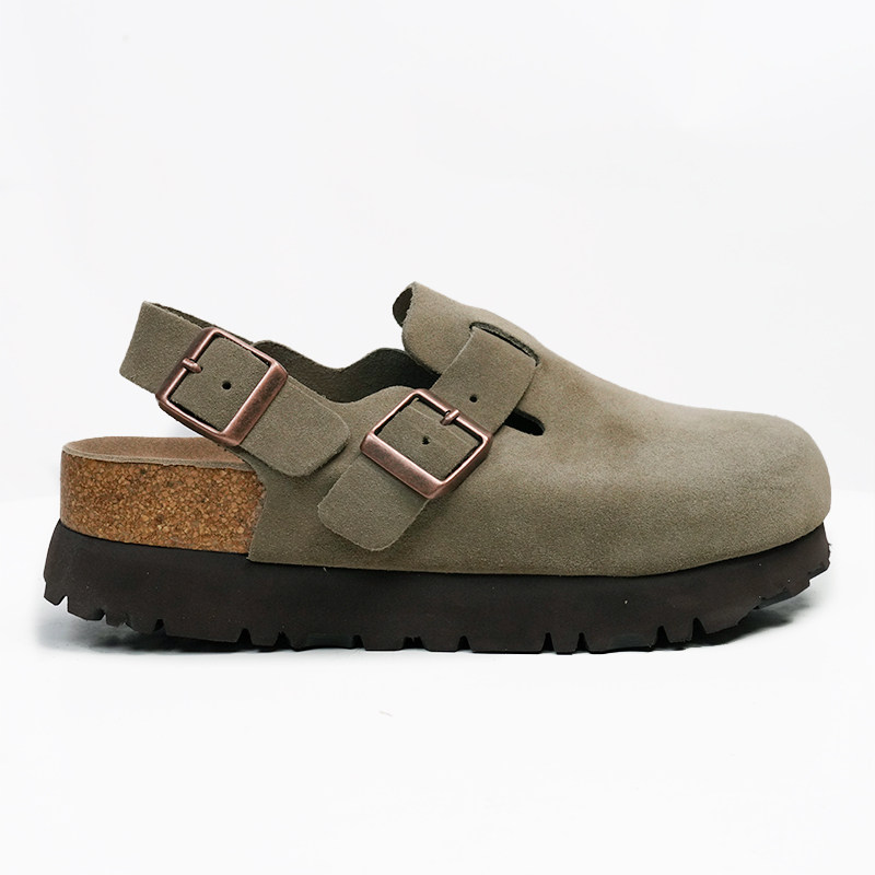 2025新款勃肯鞋女厚底半拖凉鞋增高一脚蹬博肯鞋外穿孕妇平底拖鞋,女鞋,勃肯鞋/软木鞋,淘宝优惠券,粉丝福利购,淘宝优惠卷