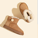 雪地靴冬季女羊皮毛一体加绒加厚防滑短靴保暖棉鞋2025新款桑坡村