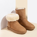 羊皮毛一体雪地靴女款冬季女鞋加绒棉鞋防滑保暖加厚长筒靴桑坡村