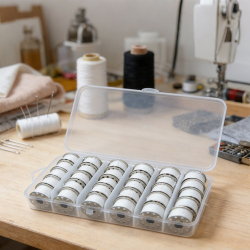 小型缝纫机高韧涤纶线25格铁梭芯