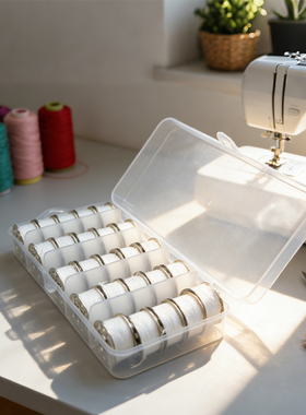 家用小型缝纫机涤纶金属铁梭芯白色彩色403s细缝纫线通用底线芯轴