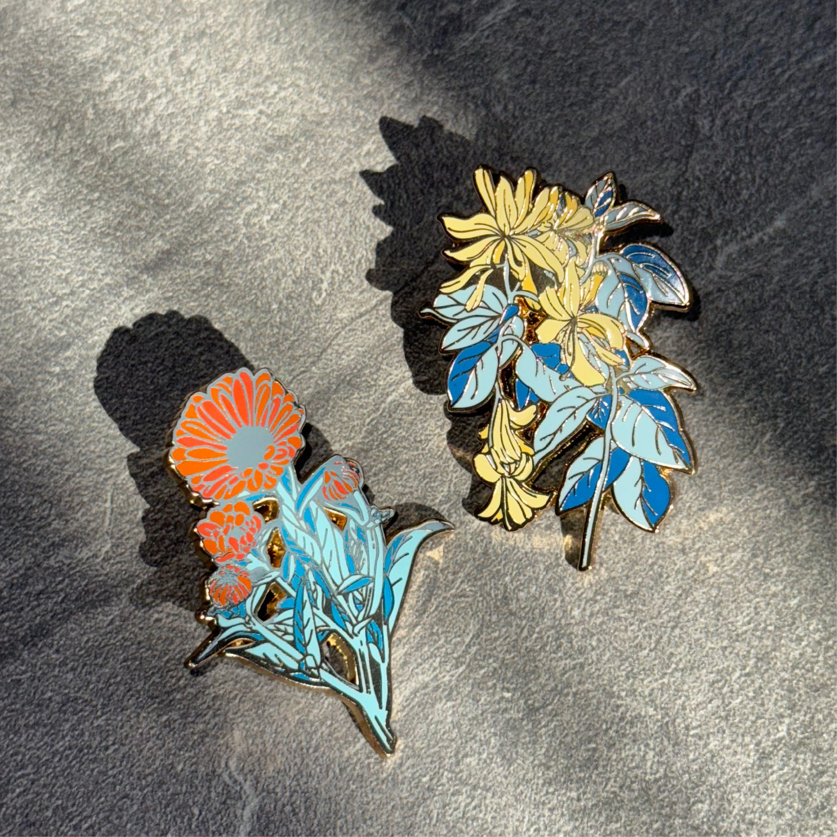 一目可视中草药材金属徽章