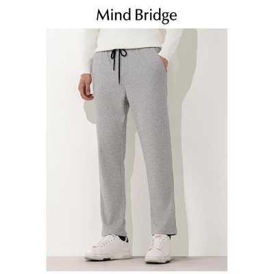 Mind Bridge运动裤男士2024新款直筒裤透气休闲卫裤针织裤长裤子