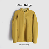 Mind 保暖透湿排汗上衣 新款 Bridge轻量半拉链抓绒衣男款 2024秋季
