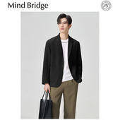 Mind 商务休闲西装 Bridge2025早秋新款 轻熟单西提花免烫西服男士