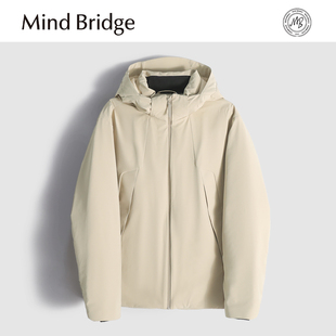 都市户外机能风保暖90鹅绒羽绒服外套男 新款 Mind Bridge2025冬季