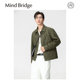 男士 Mind Bridge2025早春新款 高端轻奢仿麂皮绒抗皱弹力夹克外套