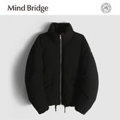 Mind 高级感仿毛呢立领夹克羽绒服外套潮 男士 Bridge2025冬季 新款