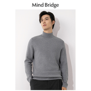 Bridge男毛衣2024新款 内搭针织衫 秋冬季 打底衫 潮牌高领长袖 Mind