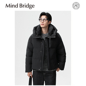 Mind 户外保暖休闲连帽90鸭绒羽绒服外套 男士 Bridge2025冬季 新款