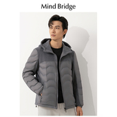 Mind 羽绒外套 Bridge轻薄羽绒服男秋冬户外连帽保暖鸭绒内胆短款