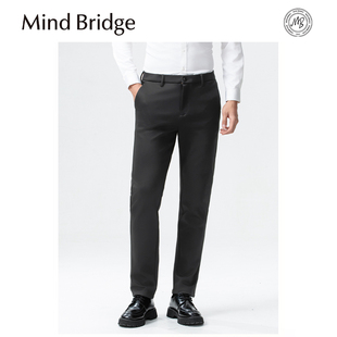 商务休闲含羊毛莫代尔混纺薄绒西裤 Mind 男士 新款 Bridge2025秋季