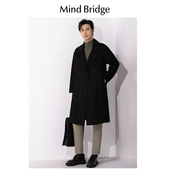 Mind 休闲外套 羊毛呢子大衣男双面呢中长款 Bridge2024秋冬季 新款