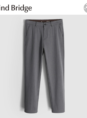 Mind Bridge2024秋冬季新款垂感直筒商务休闲夹层羽绒服保暖西裤