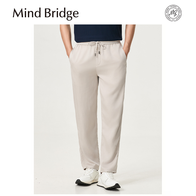 Mind Bridge2025夏季新款男户外运动休闲莱赛尔混纺凉感亲肤长裤