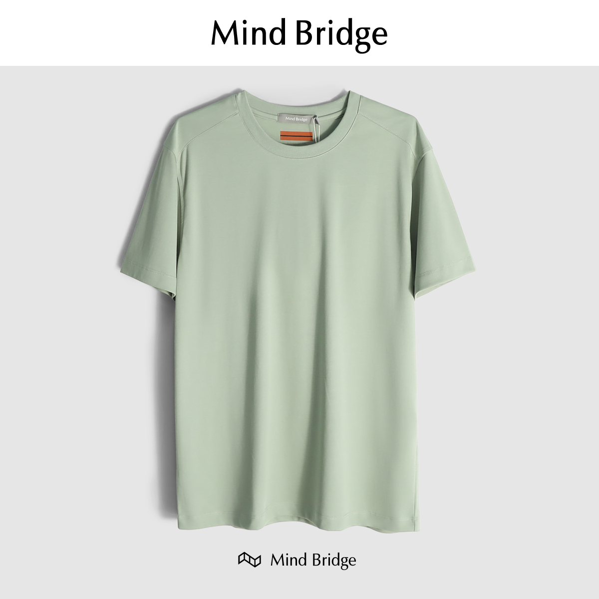 Mind Bridge2024夏季新款男装百变T快干圆领T恤短袖素色T恤打底衫