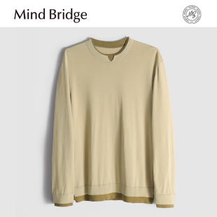 Mind 圆领上衣 Bridge莱赛尔保暖柔软针织毛衣秋冬假两件打底长袖
