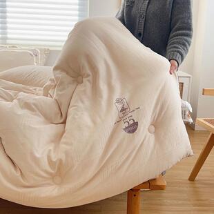 55%大豆纤维被纯棉被子冬被被芯加厚保暖春秋单人冬季 全棉被芯